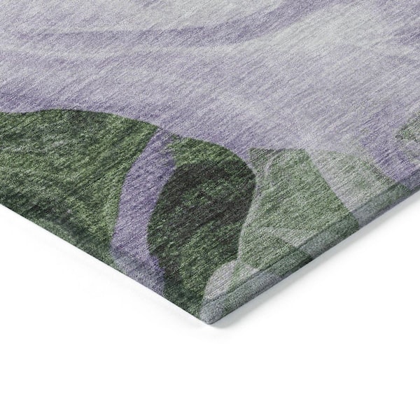 Chantille Machine Washable Indoor/Outdoor Abstract ACN1863 Lavender 5 ft. x 7 ft. 6 in. Accent Rug