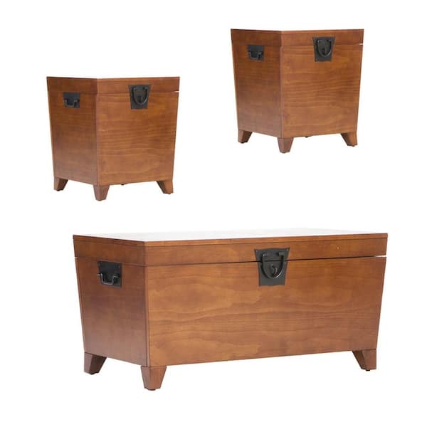 Southern Enterprises Balsam Trunk Table Collection (Set of 3)