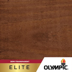 Elite 1-gal. EST729 Dark Mahogany Semi-Transparent Exterior Stain and Sealant in One Low VOC