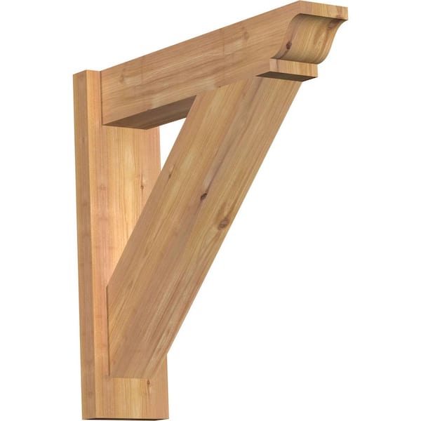 Ekena Millwork 6 in. x 22 in. x 22 in. Western Red Cedar Traditional Smooth Outlooker