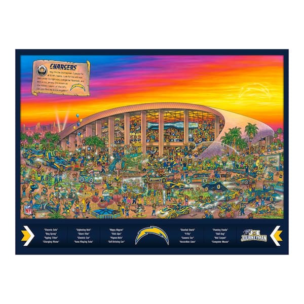 Moon compass Distant YouTheFan NFL Los Angeles Rams Joe Journeyman Puzzle 9029717 - The Home  Depot