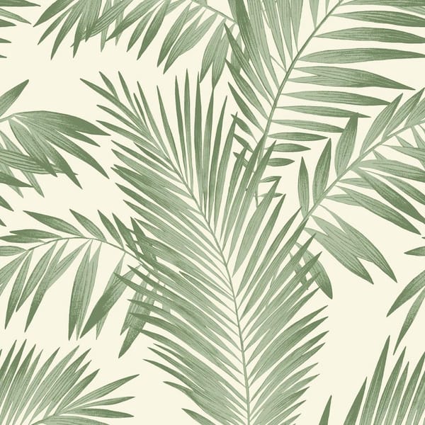 Cecil Green Tropical Wallpaper Sample