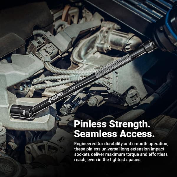 Capri Tools 3/8 in. Drive Metric 6-Point Pinless Universal Long