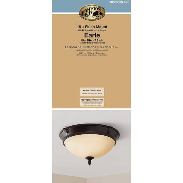 hampton bay earle semi flush mount