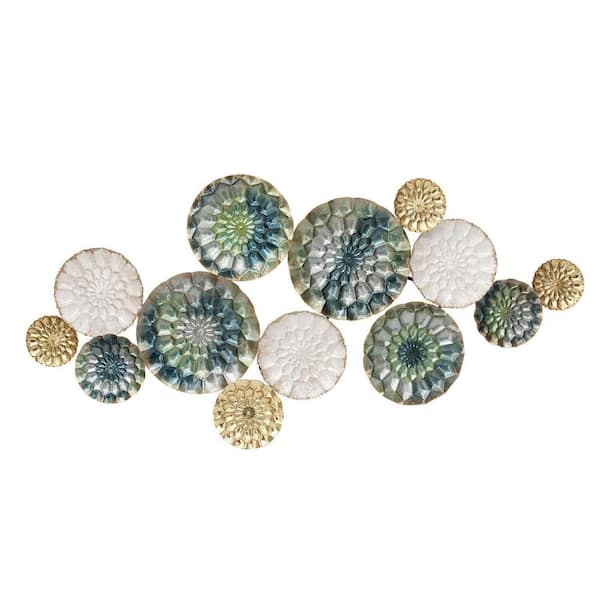 HomeRoots Chic Textured Metal Wall Decor