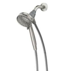 MOEN Attract with Magnetix 6-Spray Single Wall Mount 3.75 in. Handheld Adjustable Shower Head in Spot Resist Brushed Nickel