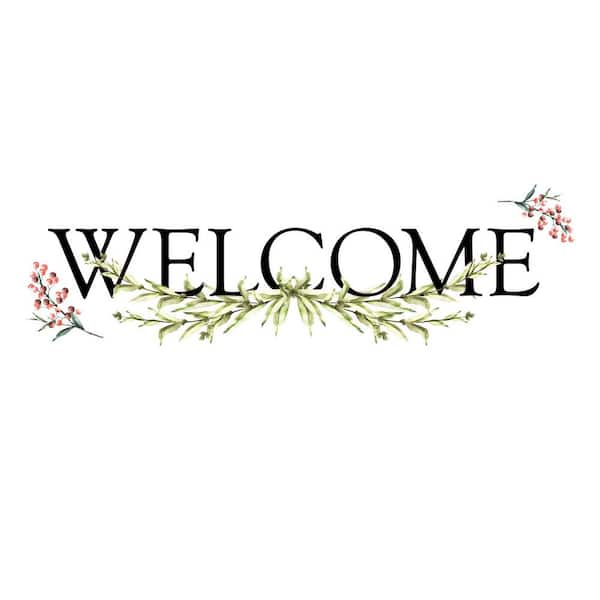 RoomMates Black and Green Welcome Quote Wall Decals