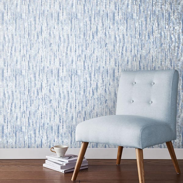 Betula Sea Breeze Blue Removable Wallpaper Sample