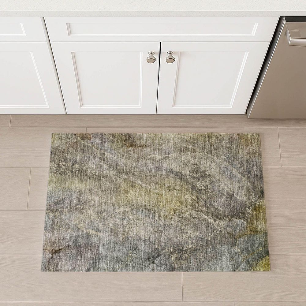 Chantille Machine Washable Indoor/Outdoor Abstract ACN2307 Pewter 2 ft. x 3 ft. Accent Rug price history on PriceWatchPro