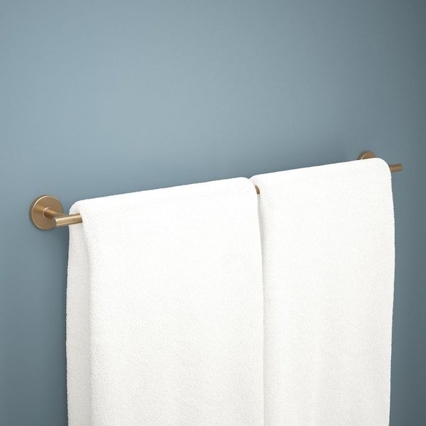 Trinsic 30 in. Wall Mount Towel Bar Bath Hardware Accessory in Champagne Bronze