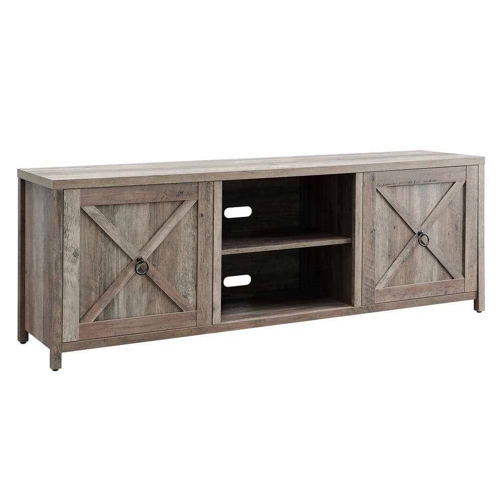 Meyer&Cross Granger 68 in. Gray Oak TV Stand Fits TV's up to 80 in