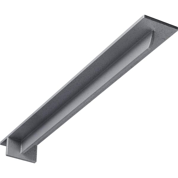 Ekena Millwork 3 in. x 2 in. x 24 in. Steel Hammered Light Blue Heaton Bracket