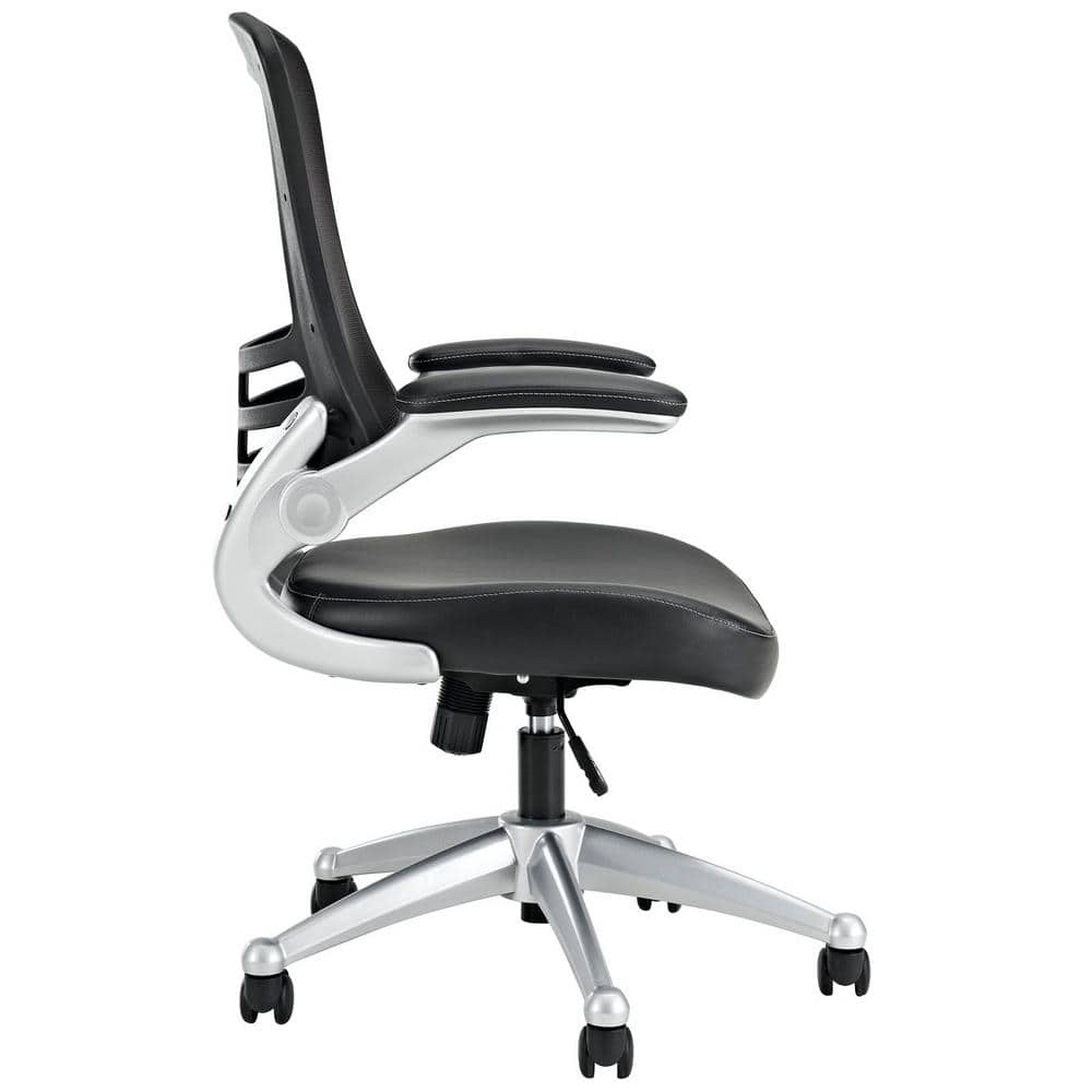 ErgoFlex Black Mesh and Leatherette Adjustable Task Chair