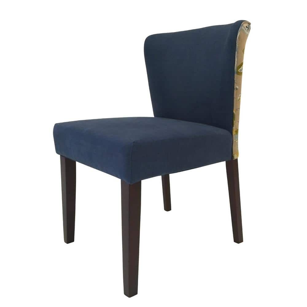 navy and copper chair