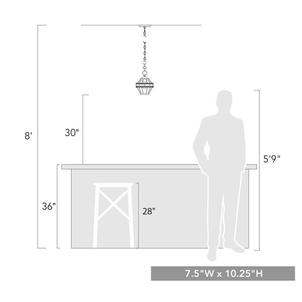 Golden Lighting Ferris 8-Light Blue Verde Patina Rustic Chandelier