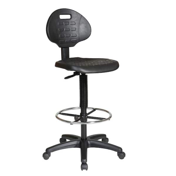 Office Star Products Black Intermediate Drafting Chair with Adjustable Footrest