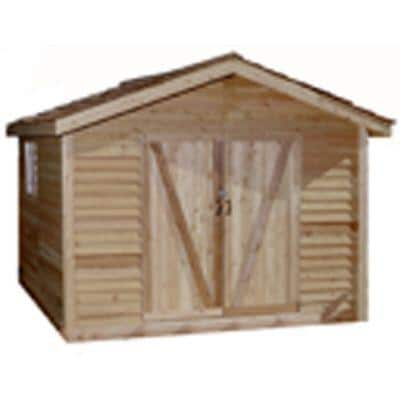 Star Lumber Deluxe 8 ft. x 10 ft. Cedar Bevel Siding Shed Kit