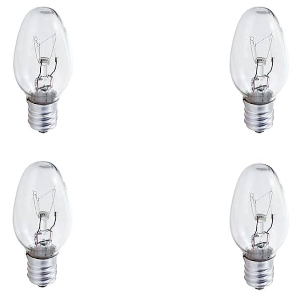 Philips 4-Watt C7 Incandescent Night Light Bulb (4-Pack) 415422