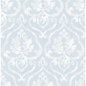 Tamarack Rustic Damask Metallic Champagne, Mint, & Cream Paper Strippable Roll (Covers 56.05 sq. ft.)