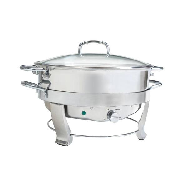 Elite 5 qt. Electric Chafing Dish in Stainless Steel