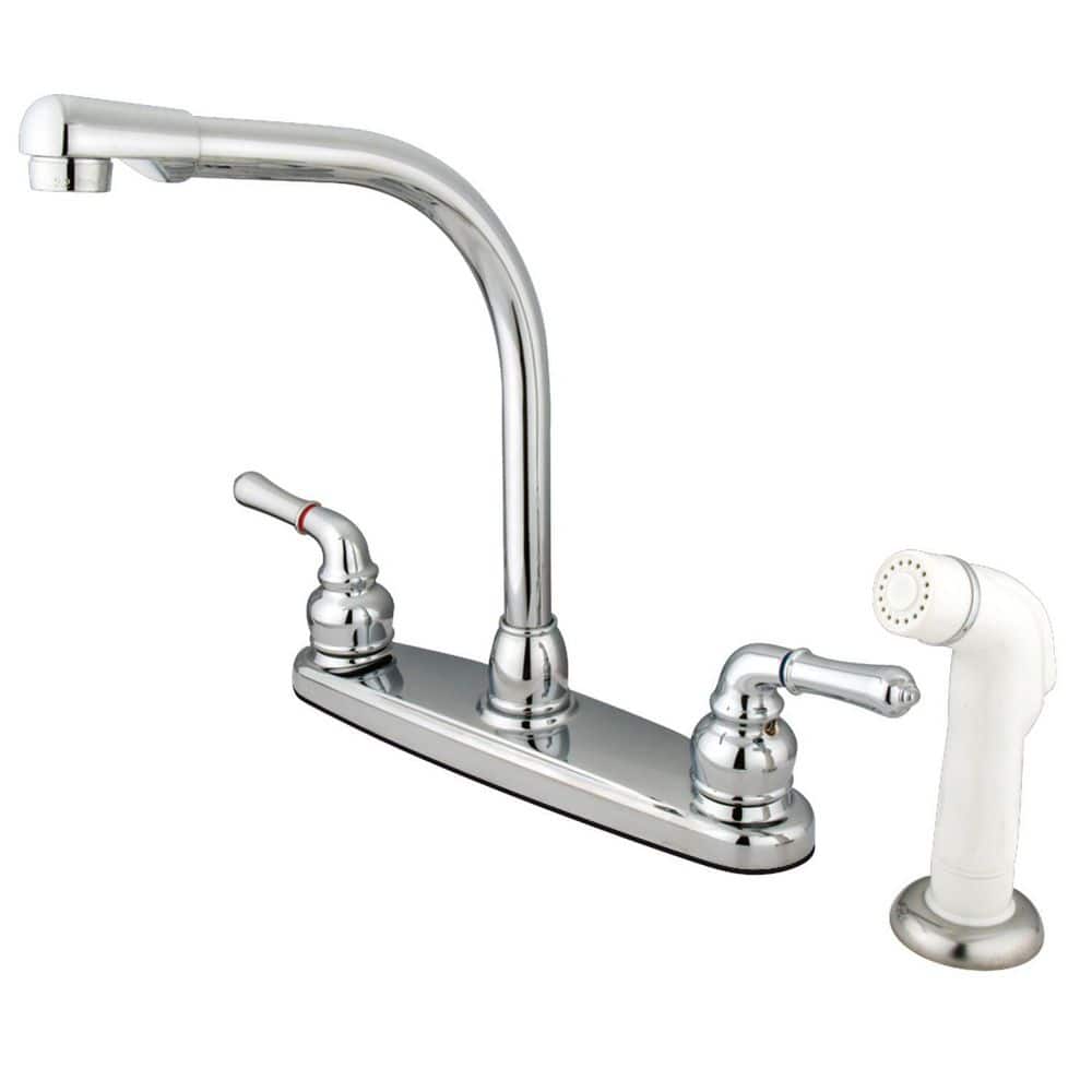 Magellan 2-Handle Deck Mount Centerset Kitchen Faucets with Side Sprayer in Polished Chrome price history on PriceWatchPro