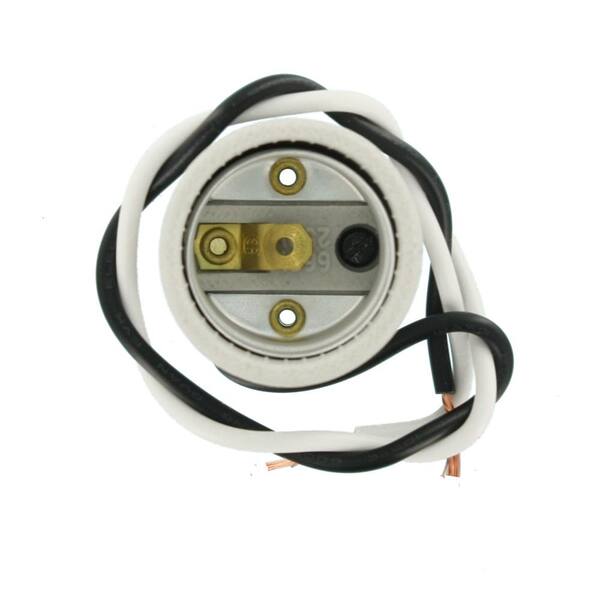 Leviton Porcelain incandescent Lamp Holder 90° Bracket Light Socket 660W 8052-F 