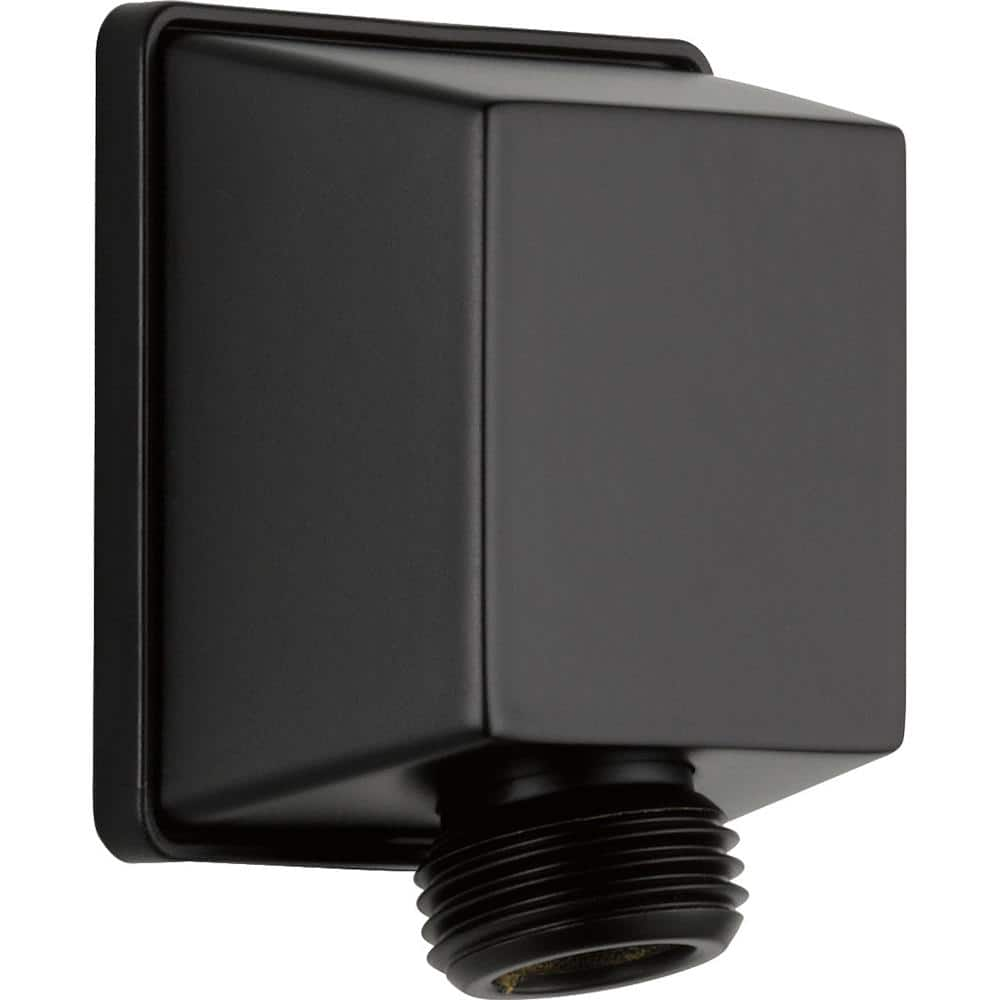 Delta Square Hand Shower Wall Elbow In Matte Black 50570 BL The Home   Matte Black Delta Shower Elbows 50570 Bl 64 1000 