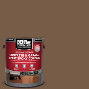 1 gal. #N250-7 Mission Brown Self-Priming 1-Part Epoxy Satin Interior/Exterior Concrete and Garage Floor Paint