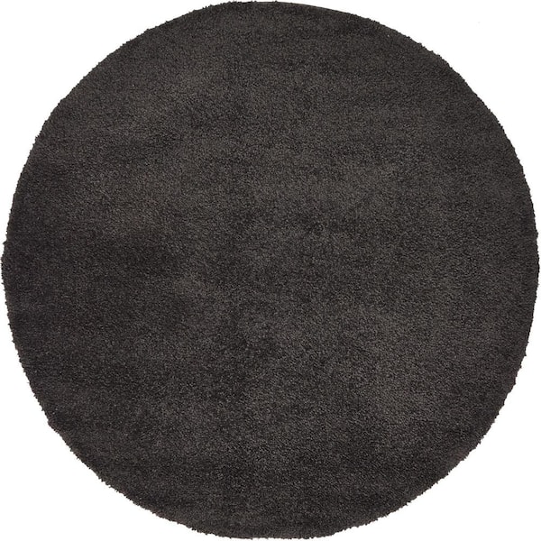 Solo Calabasas Charcoal 6' 0 x 6' 0 Round Rug