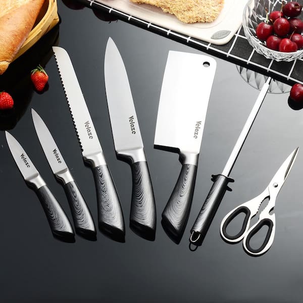 Ozeri Handcrafted 8-Piece Stainless Steel Knife Set - Japanese