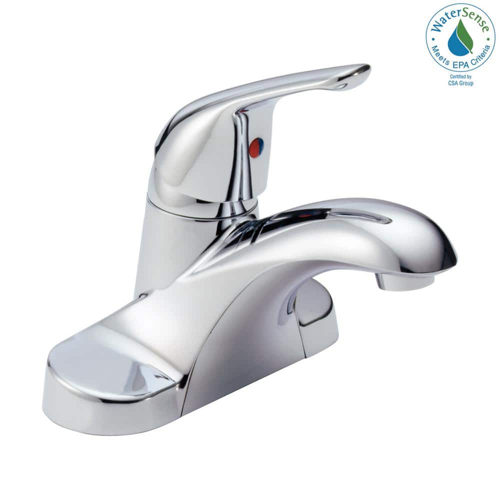 Modern Chrome Centerset 7'' Brass Bathroom Faucet with Single Handle