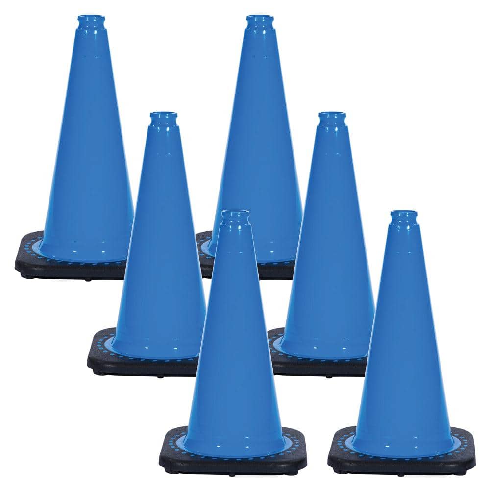 "18"" Sky Blue Traffic Cones (6-Pack)" price history on PriceWatchPro