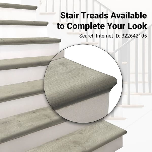 TrafficMaster Moonstone 6 MIL x 6 in. W x 36 in. L Click Lock Waterproof Luxury Vinyl Plank Flooring