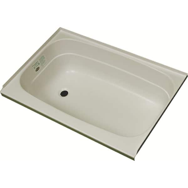 Left Drain Bathtub, 24 in. x 40 in., Parchment White