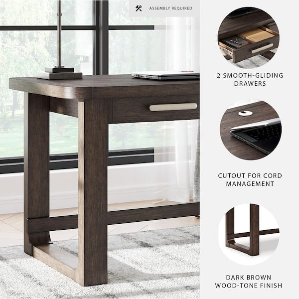 Signature DESIGN BY ASHLEY Breckington 56 in. Rectangular Brown