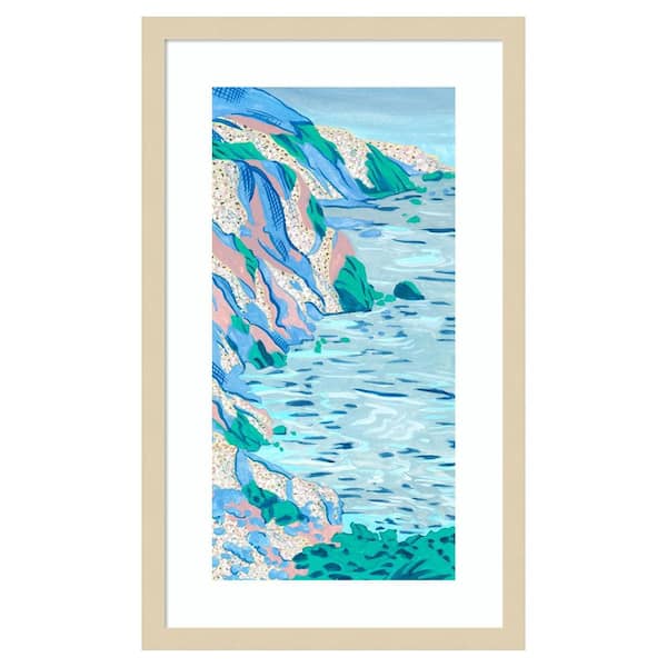 Amanti Art Ideal Vacation II by Melissa Wang 15 in. W x 25 in. H. Wood Framed Wall Art Print Framed in Brown