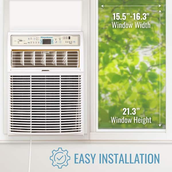 Keystone 8,000 BTU 115V Window Air Conditioner Cools 350 Sq. Ft 