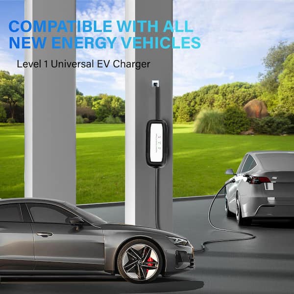 Ahfiwaso 21Ft 110-Volt Portable EV Charger Level 1 15Amp Extension