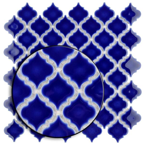 Merola Tile Hudson Tangier Cobalt Blue, Cobalt Blue Shower Floor Tile
