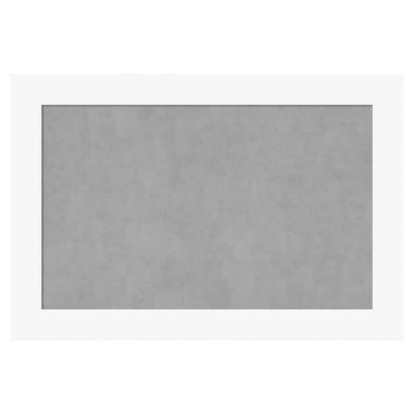 Amanti Art Basic White 37 in. x 25 in. Framed Magnetic Board
