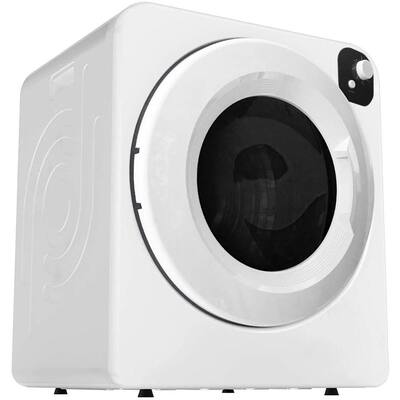 24 in. 3.22 cu. ft. Vented Compact Portable Electric Dryer in White