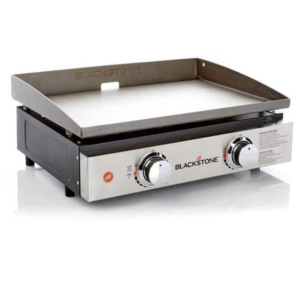 Blackstone 8023375 22 in. 2 burner W Steel Nonstick Surface Tabletop Griddle - 1