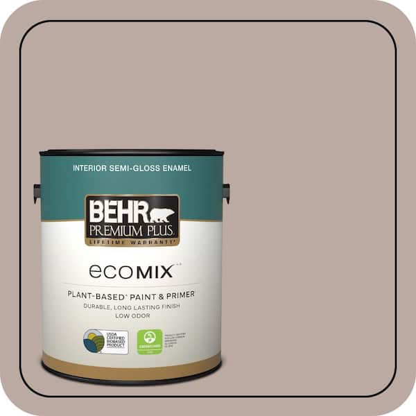 1 gal. #770B-4 Classic Semi-Gloss Enamel EcoMix Plant-Based Interior Paint & Primer