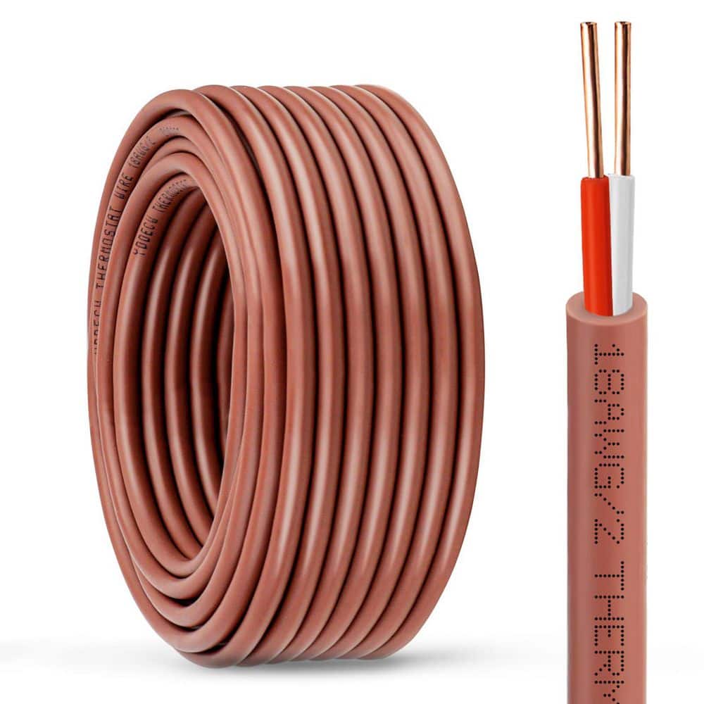 20 ft. 18/2-Gauge 2-Conductor Solid Copper Thermostat Wire Cable for Heating and Air Conditioning price history on PriceWatchPro