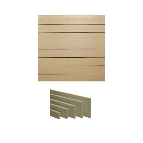 Hardie Plank HZ10 8.25 in. x 144 in. Lap Siding and Hardie Trim HZ10 1 in. x 3.5 in. x 12 ft. Trim Board