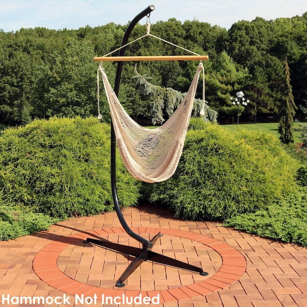 Sunnydaze 2.6 ft. Steel C Stand for Hanging Hammock Chairs HSHC The Home Depot