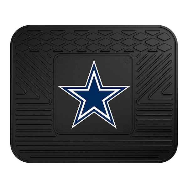 FANMATS NFL - Dallas Cowboys Black Heavy Duty 14 in. x 17 in. Vinyl Utility Mat