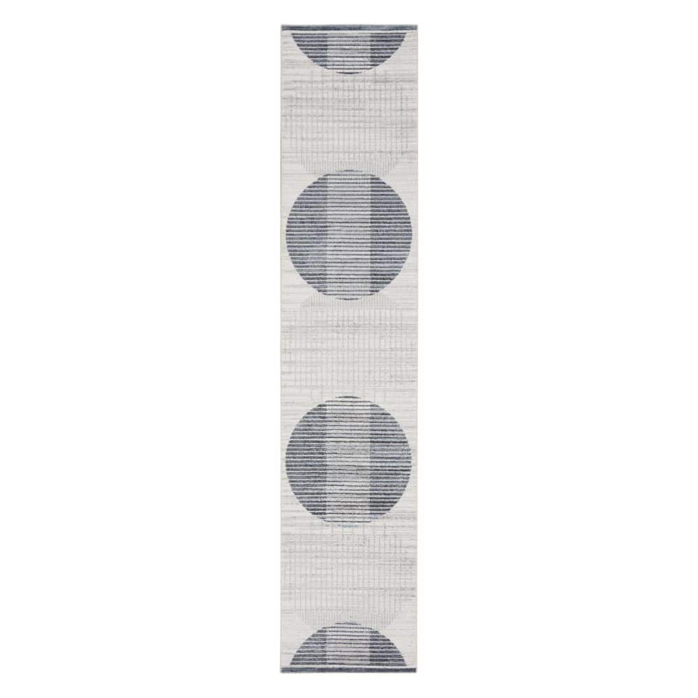 2 X 8 White Geometric WashableArea RugRunner Rug price history on PriceWatchPro