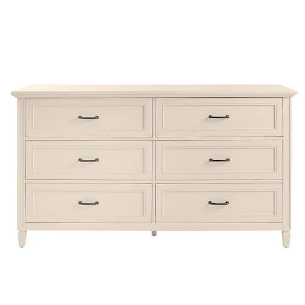 Home Decorators Collection Bonawick Ivory 6-Drawer Dresser (36 in. H x 66 in. W x 19 in. D)
