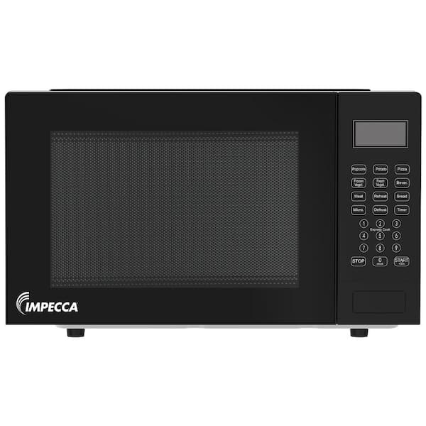 0.9 cu. ft. 18 in. Width Countertop Microwave Oven, 900W, 10 Auto Menus Preset, Defrost Function, LED Display-Black